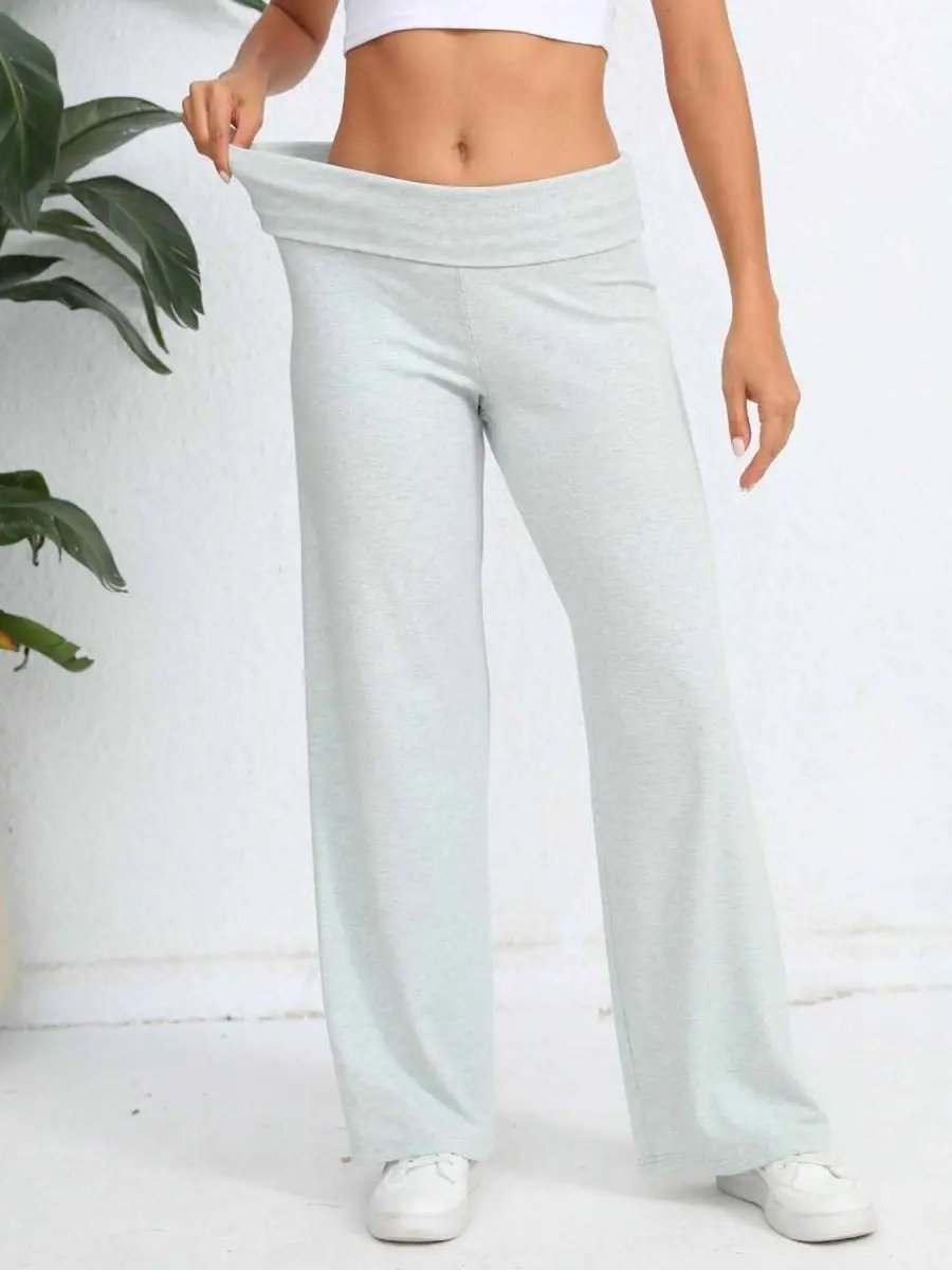 High-Waisted Wide Leg Trousers - Love Salve